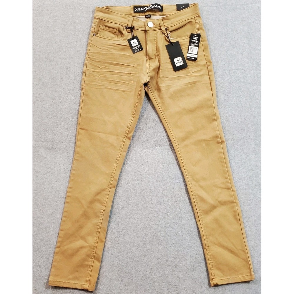 NWT XRay‎ Jeans Men's Khaki Slim Fit 5 Pockets Commuter Pants Size 30
